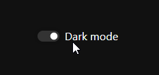 Dark mode toggle